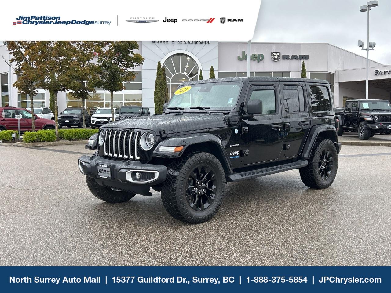 Used 2021 Jeep Wrangler 4xe Unlimited Sahara 4x4**4XE**Plug in hybrid for sale in Surrey, BC