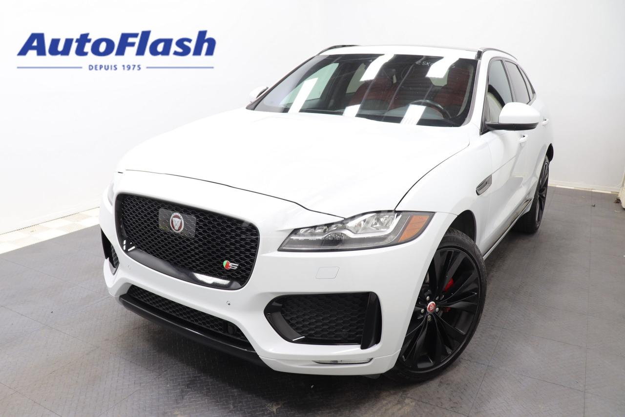 Used 2019 Jaguar F-PACE S AWD, 380-HP, NAVI, CUIR, TOIT-PANO, BLUETOOTH for sale in Saint-Hubert, QC