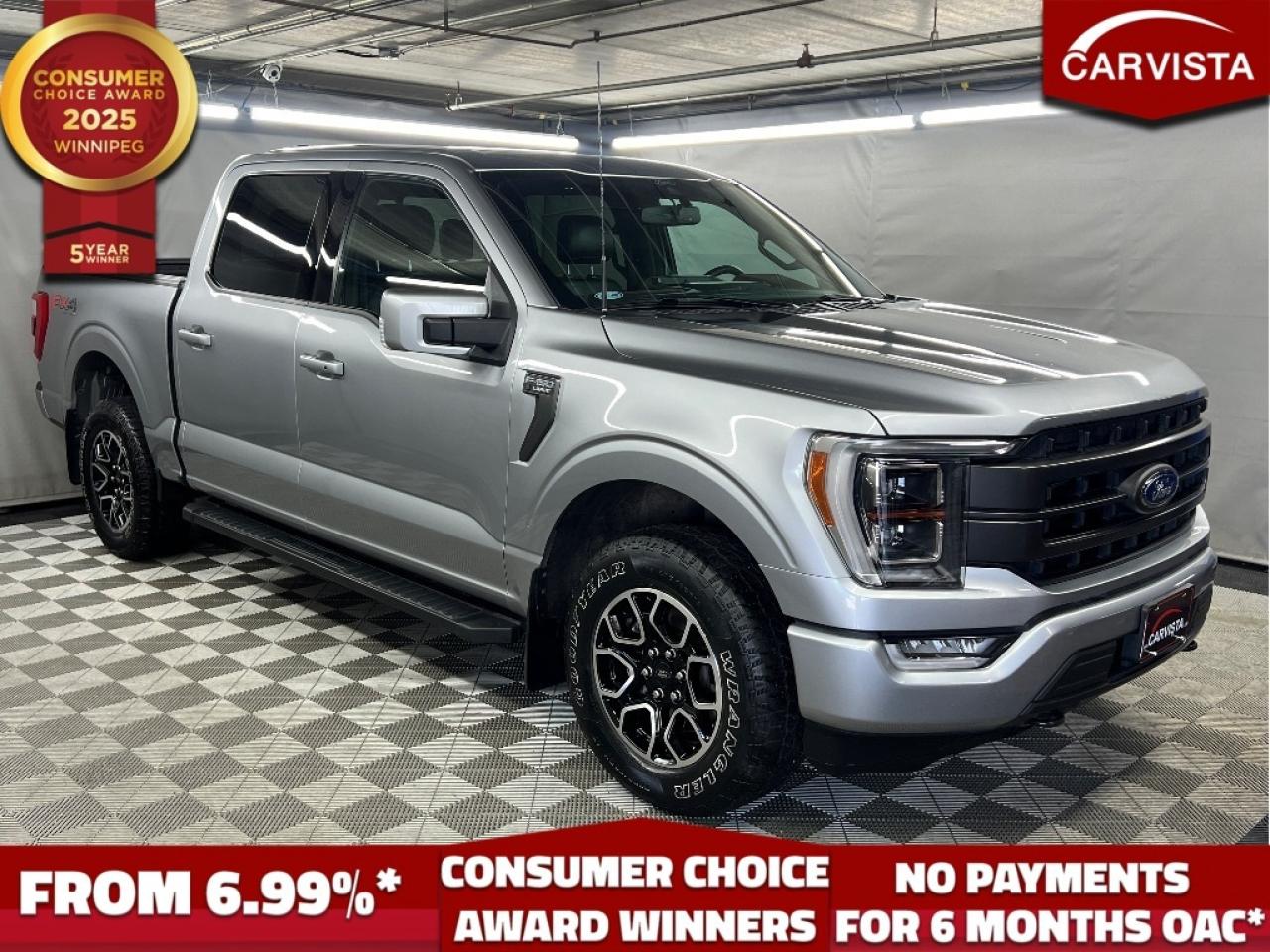 Used 2021 Ford F-150 LARIAT FX4 - 5'5 BOX/CREW CAB/FACTORY WARRANTY - for sale in Winnipeg, MB
