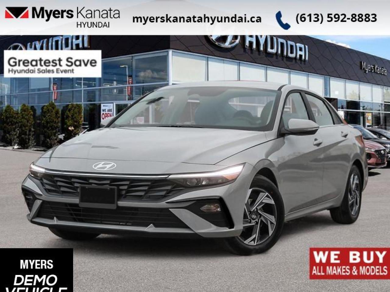 Used 2025 Hyundai Elantra Luxury IVT  - Premium Audio - $110.97 /Wk for sale in Kanata, ON