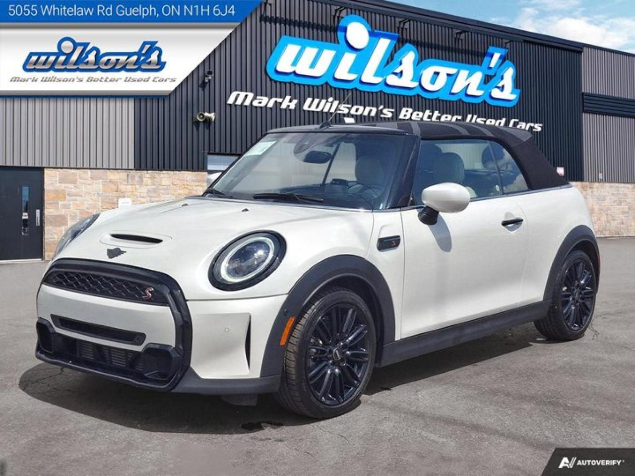Used 2024 MINI Cooper Convertible Cooper S Convertible | HUD | Leather | Nav | CarPlay | Heated Wheel + Seats | Rear Camera and More ! for sale in Guelph, ON