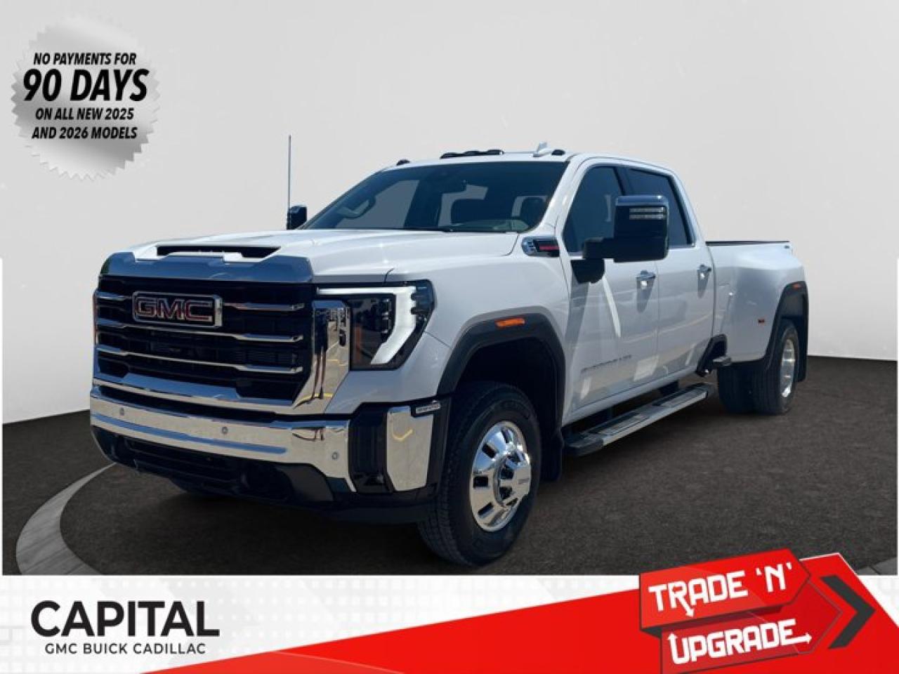 This 2025 GMC Sierra 3500HD in Summit White is equipped with 4WD and Turbocharged Diesel V8 6.6L/ engine.Check out this vehicles pictures, features, options and specs, and let us know if you have any questions. Helping find the perfect vehicle FOR YOU is our only priority.P.S...Sometimes texting is easier. Text (or call) 306-801-9090 for fast answers at your fingertips!Dealer License #914248Disclaimer: All prices are plus taxes & fees. See dealer for Details. Dealer Permit # 914248 See dealer for Details.