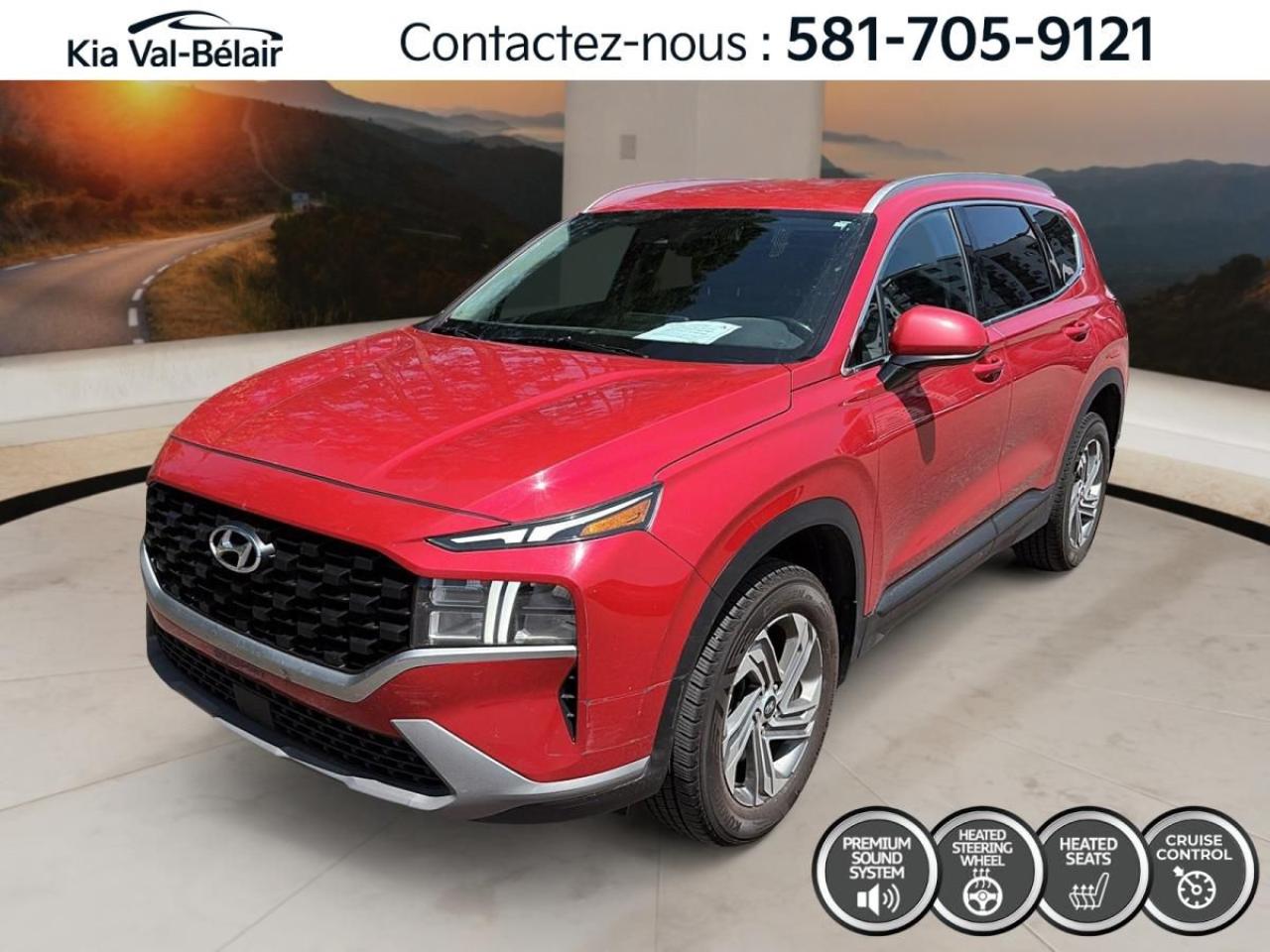 Used 2021 Hyundai Santa Fe ESSENTIAL AWD * A/C * CRUISE * CUIR * SEIGE CHAUFF for sale in Québec, QC