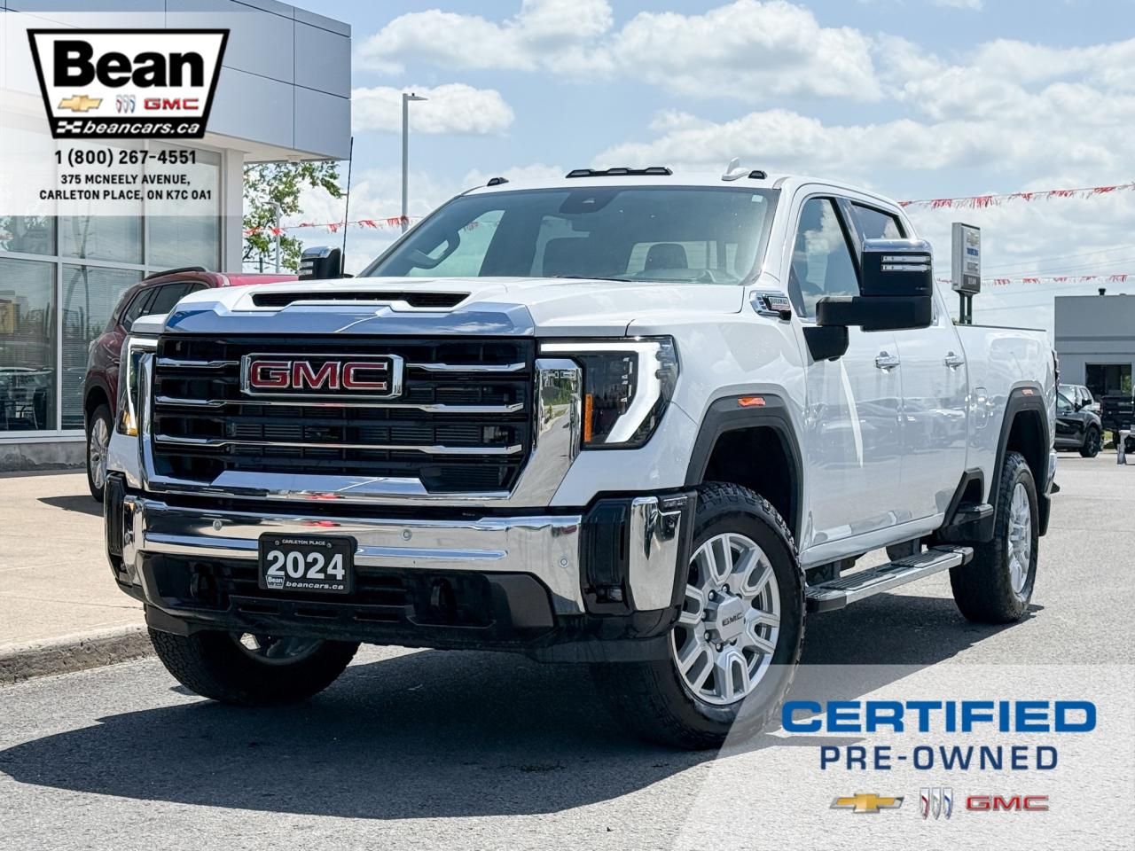 Used 2024 GMC Sierra 2500 HD 6.6L V8 DURAMAX DIESEL, CREW CAB 2500HD SLT PREMIUM PACKAGE, X31 OFF ROAD PACKAGE, HEATED AND VENTILATED FRONT LEATHER SEATS, HEATED STEERING WHEEL, 20
