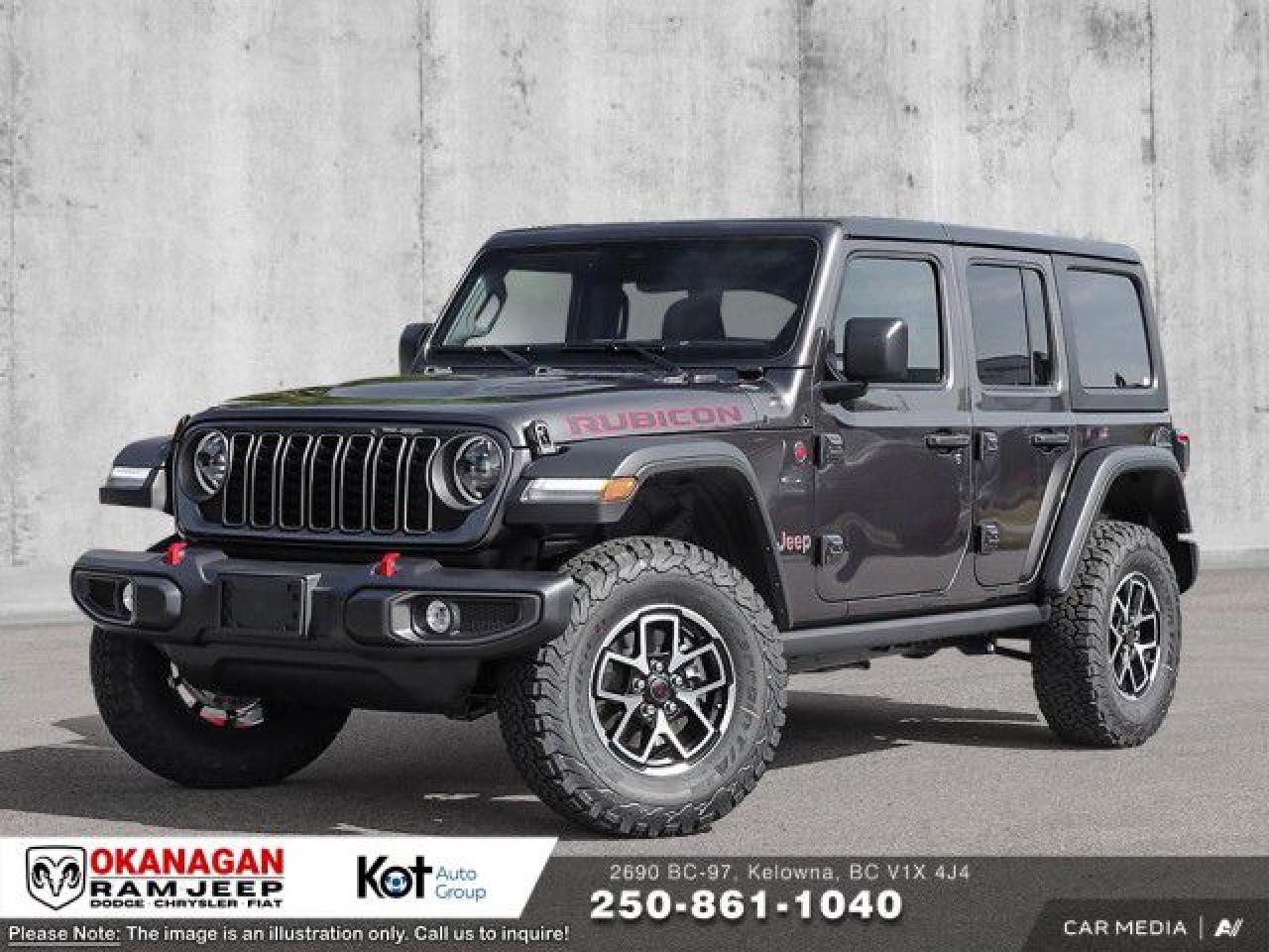 New 2025 Jeep Wrangler RUBICON for sale in Kelowna, BC