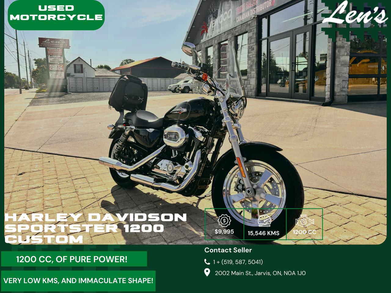 2016 Harley-Davidson Sportster 1200 Excellent Condition, Low KM'S, Fully Financeable!