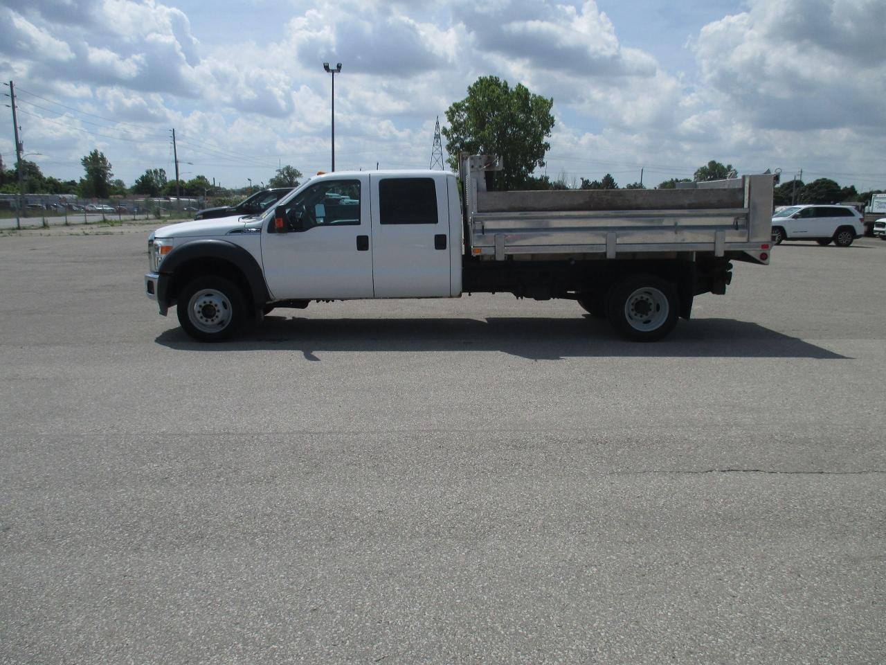 Used 2012 Ford F-550 XL crew cab w 11.6 Ft.Del aluminum dump body for sale in London, ON