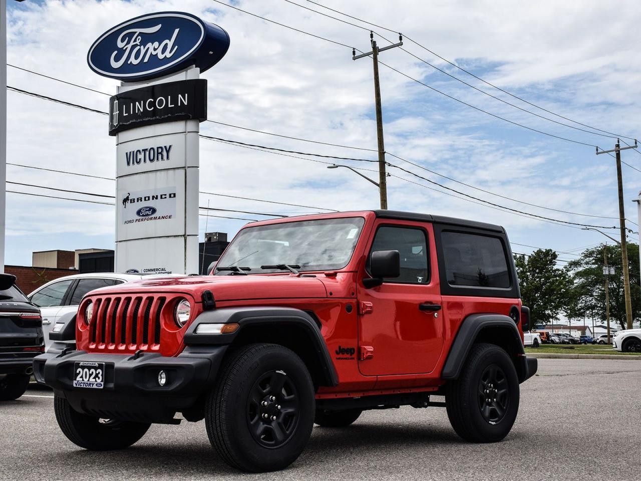 Used 2023 Jeep Wrangler Sport 3.6L V6 | Hard Top | CarPlay Ready | for sale in Chatham, ON