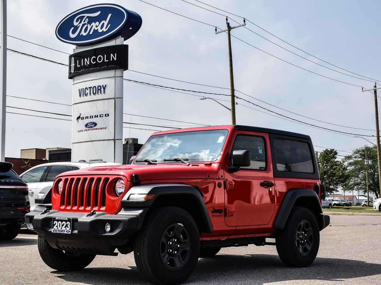 Used 2023 Jeep Wrangler Sport 3.6L V6 | Hard Top | CarPlay Ready | for sale in Chatham, ON