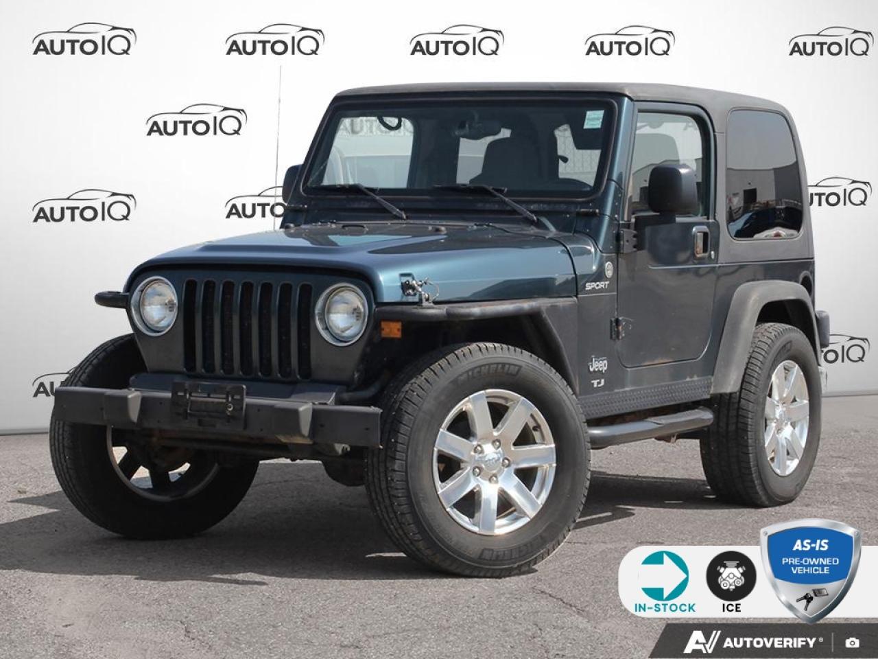 Used 2006 Jeep TJ Sport AS-TRADED - YOU CERTIFY & SAVE for sale in St. Thomas, ON
