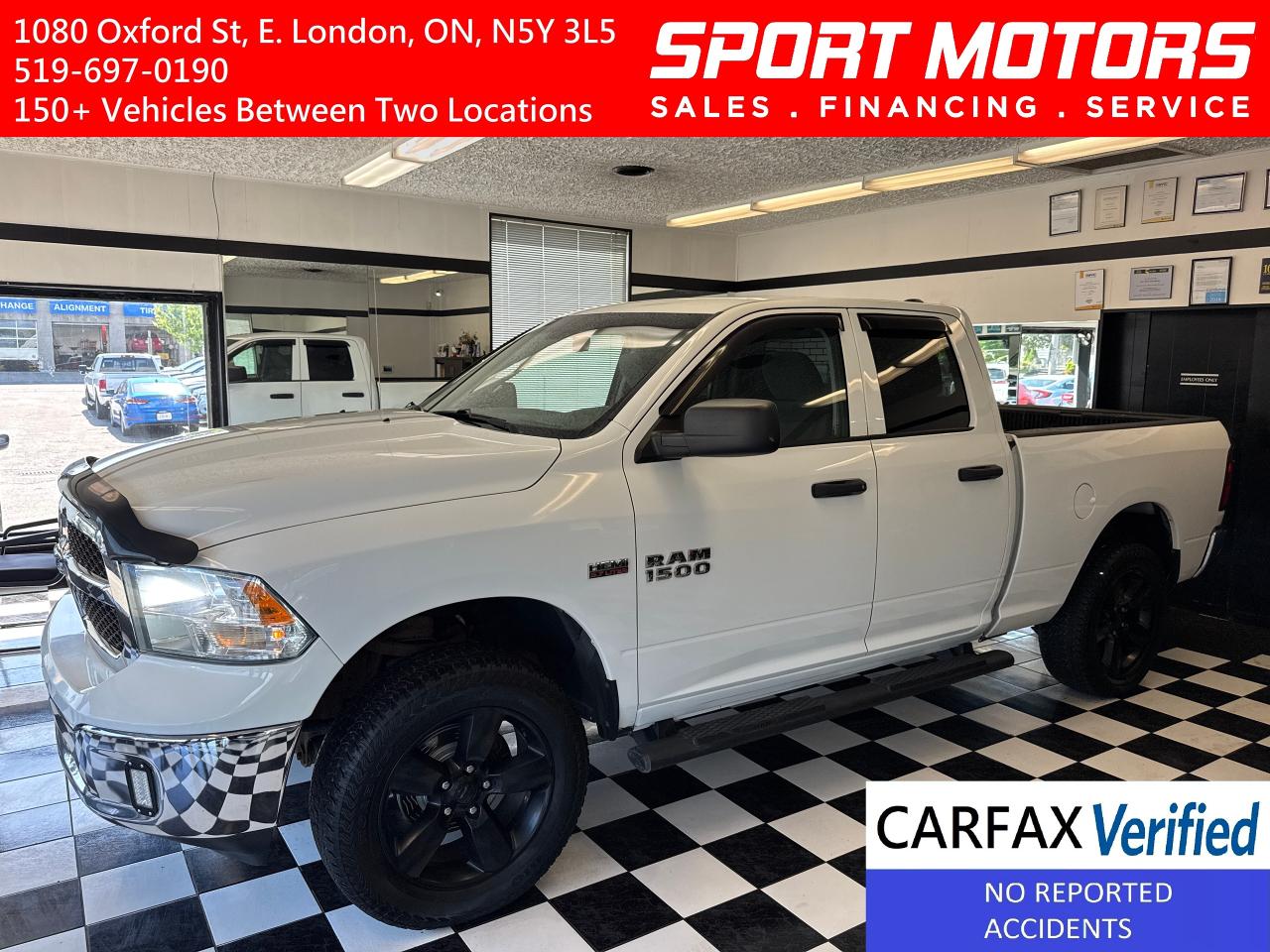 Used 2016 RAM 1500 ST 5.7L V8 HEMI 4x4 Quad+New Brakes+CLEAN CARFAX for sale in London, ON