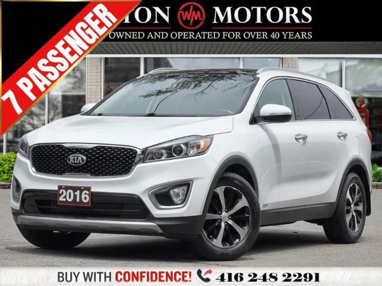 2016 Kia Sorento 3.3L EX*AWD*LEATHER*PAN ROOF*7PASS*REV-CAM