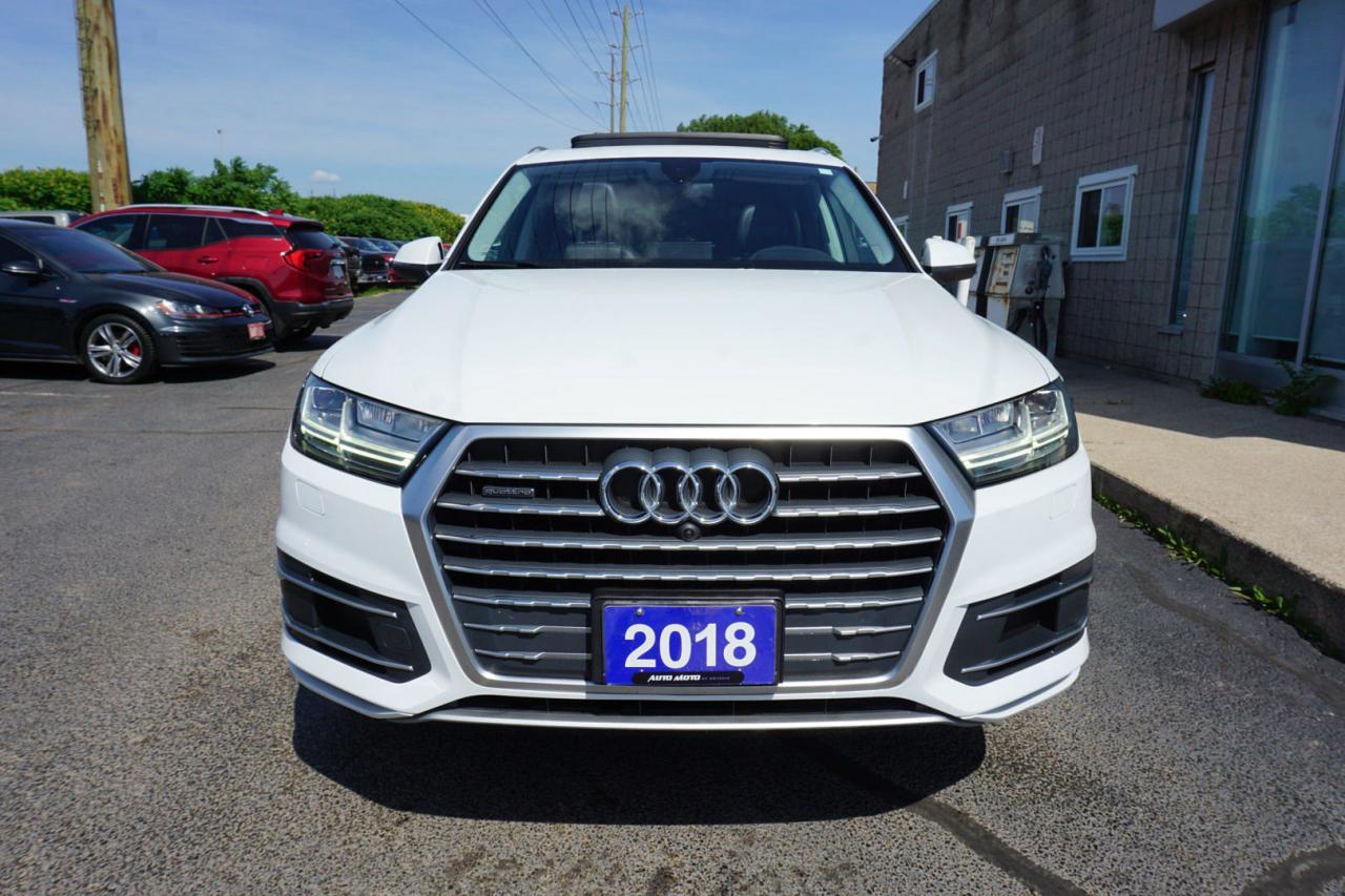 2018 Audi Q7 3.0T V6 TECH/PRESTIGE AWD CERTIFIED *7 SEATS* NAV FRONT CAMERA BLUETOOTH LEATHER HEAT/COOL P.ROOF SHIFTERS CRUISE ALLOYS - Photo #2