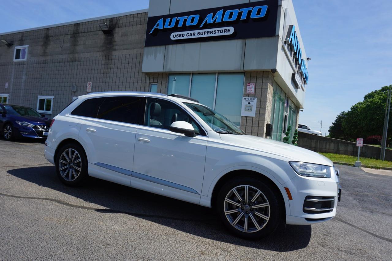 Used 2018 Audi Q7 3.0T V6 TECH/PRESTIGE AWD CERTIFIED *7 SEATS* NAV FRONT CAMERA BLUETOOTH LEATHER HEAT/COOL P.ROOF SHIFTERS CRUISE ALLOYS for sale in Burlington, ON