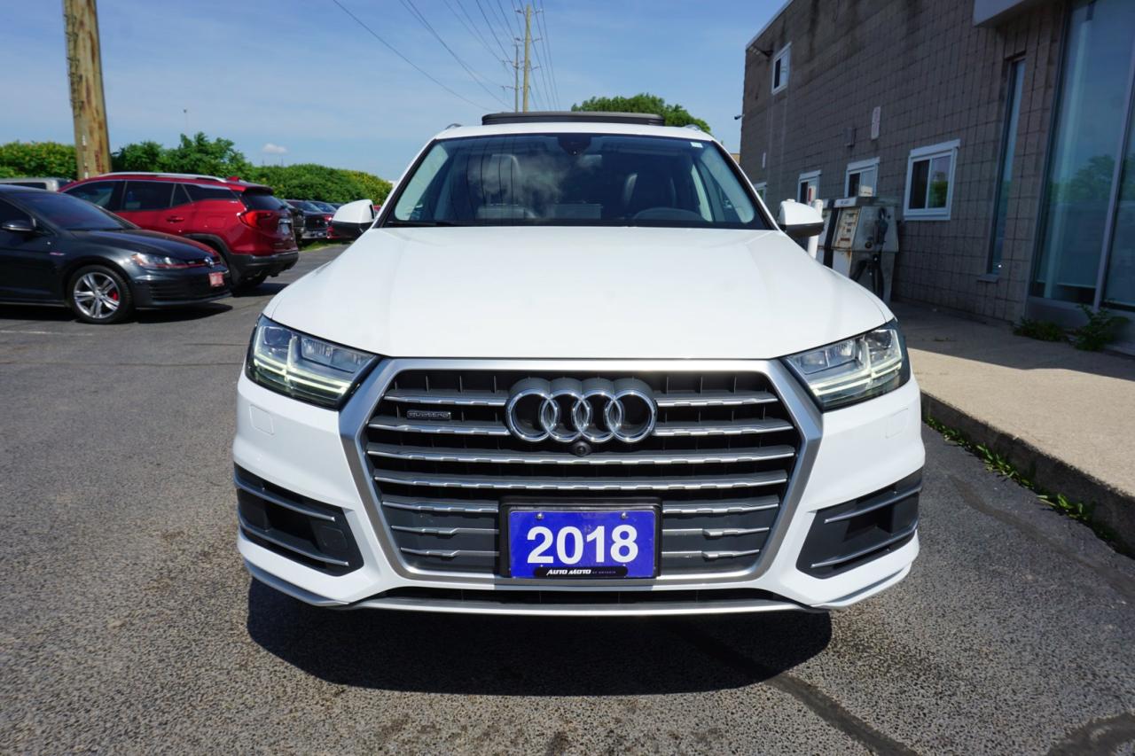 2018 Audi Q7 3.0T V6 TECH/PRESTIGE AWD CERTIFIED *7 SEATS* NAV FRONT CAMERA BLUETOOTH LEATHER HEAT/COOL P.ROOF SHIFTERS CRUISE ALLOYS - Photo #2