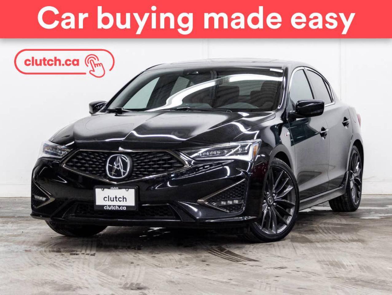 Used 2020 Acura ILX Tech A-Spec w/Apple CarPlay, Heated Front Seats, Backup Cam for sale in Toronto, ON