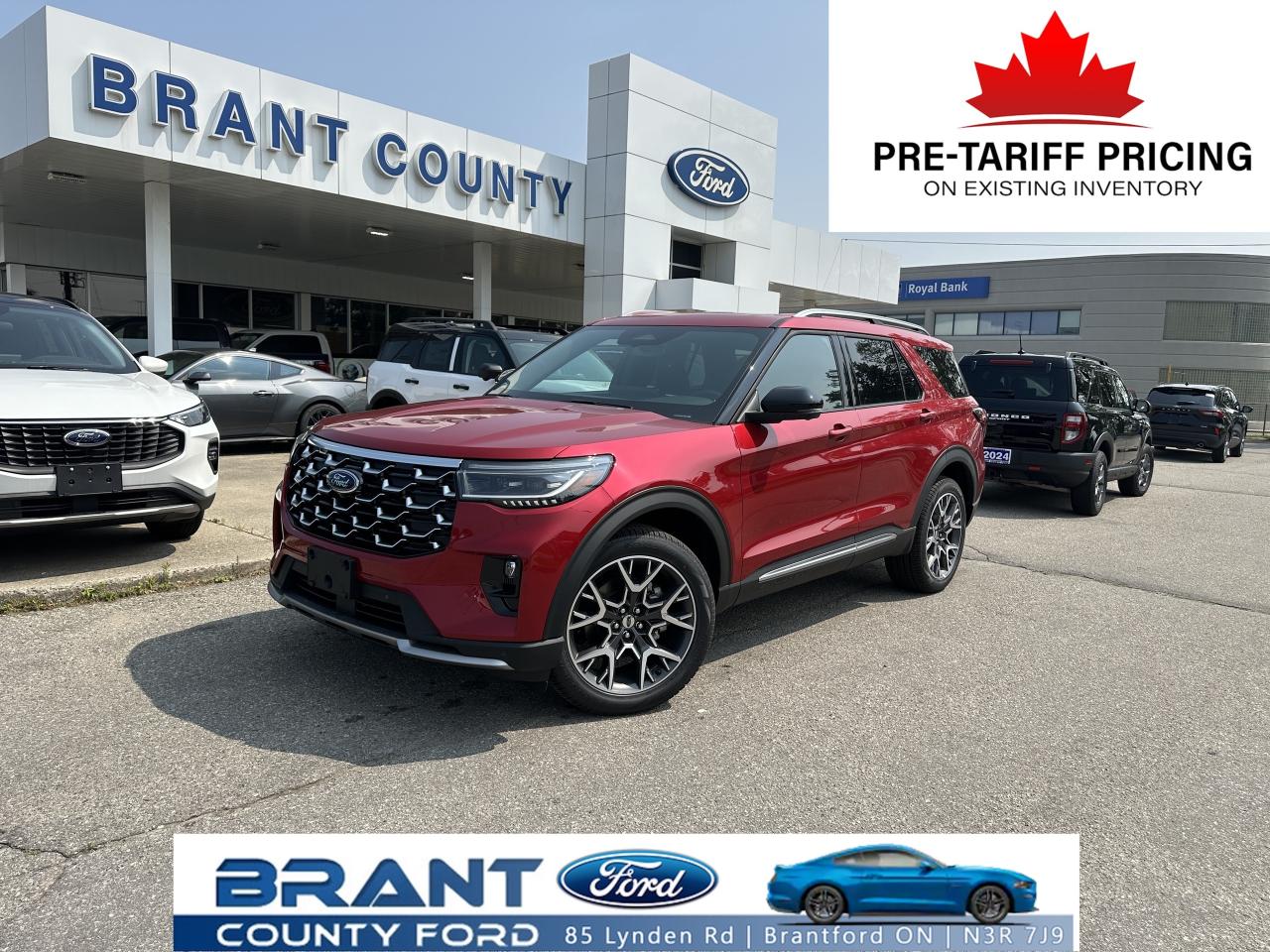 New 2025 Ford Explorer Platinum for sale in Brantford, ON