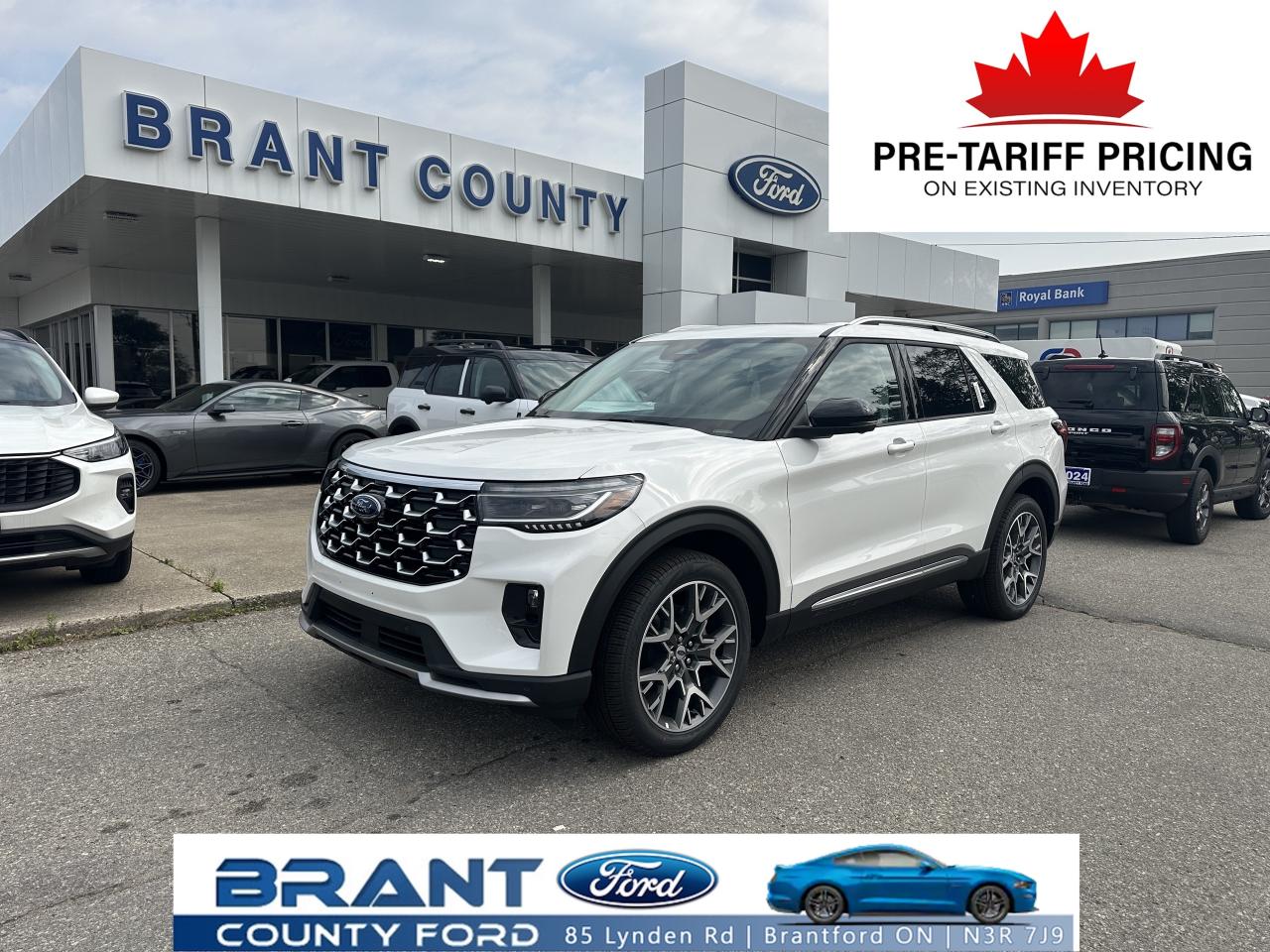 New 2025 Ford Explorer Platinum for sale in Brantford, ON