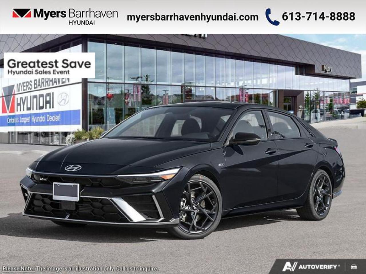 2025 Hyundai Elantra N Line Ultimate DCT  -  Premium Audio - $219 B/W Photo0