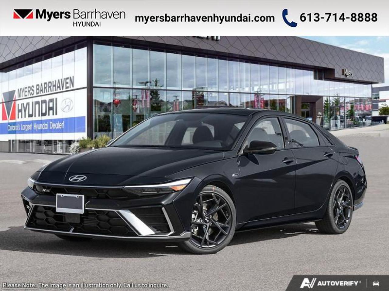New 2025 Hyundai Elantra N Line Ultimate DCT  -  Premium Audio - $219 B/W for sale in Nepean, ON