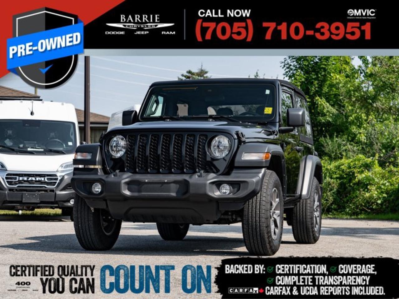 Used 2024 Jeep Wrangler Sport S for sale in Barrie, ON