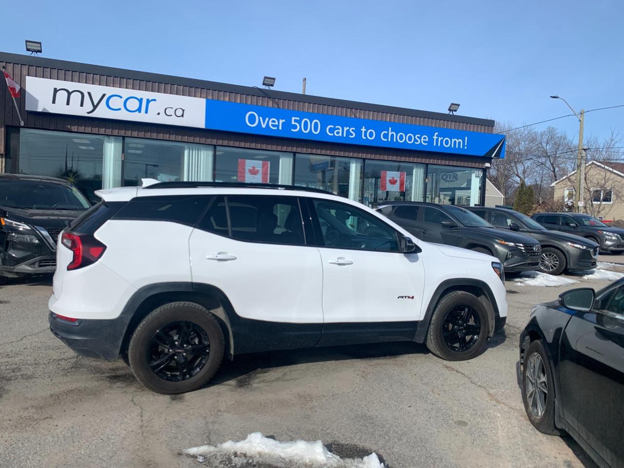 Used 2022 GMC Terrain AT4 LOW MILEAGE!!!   SUNROOF. HEATED SEATS. LEATHER. NAV. BACKUP CAM. A/C. CRUISE. PWR GROUP. KEYLESS EN for sale in Kingston, ON