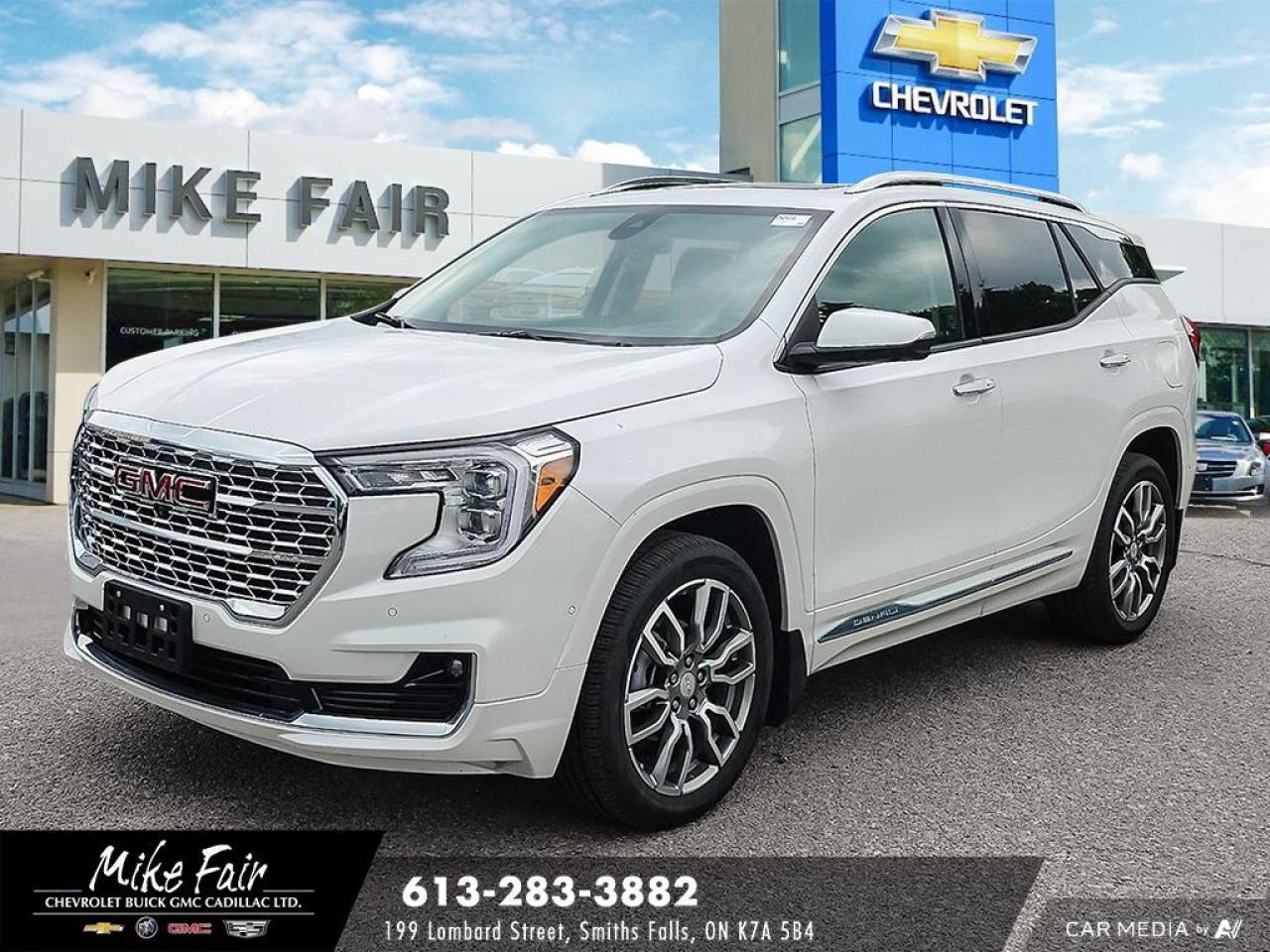 Used 2024 GMC Terrain Denali AWD.power sunroof,keyless start/open,heated front seats/steering wheel,HD surround vision for sale in Smiths Falls, ON