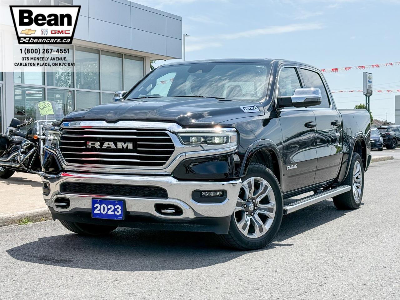 Used 2023 RAM 1500 Limited Longhorn 5.7L V8 HEMI LIMITED LONGHORN, HEATED AND VENTILATED LEATHER SEATS, HEATED STEERING WHEEL, MOONROOF, TRAILERING PACKAGE WITH TRAILER BRAKE CONTROLLER, 20