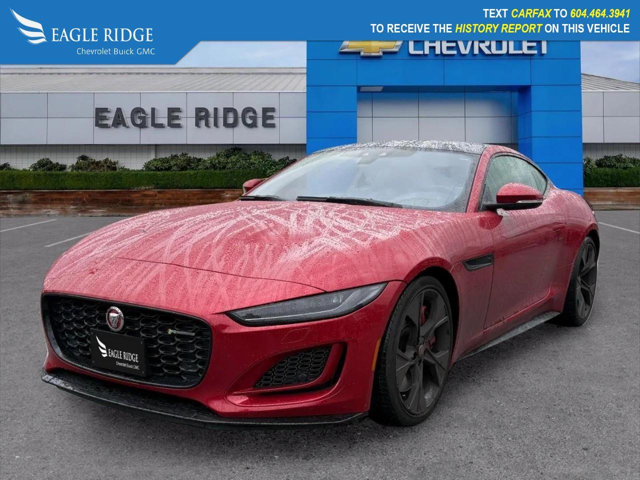 Used 2021 Jaguar F-Type Overhead airbag, Power driver seat, Power passenger seat, Power steering, Power windows, Premium Windsor Leather Seating Surfaces, Rear fog lights, Remote keyless entry, Speed-sensing steering, Steeri for sale in Coquitlam, BC