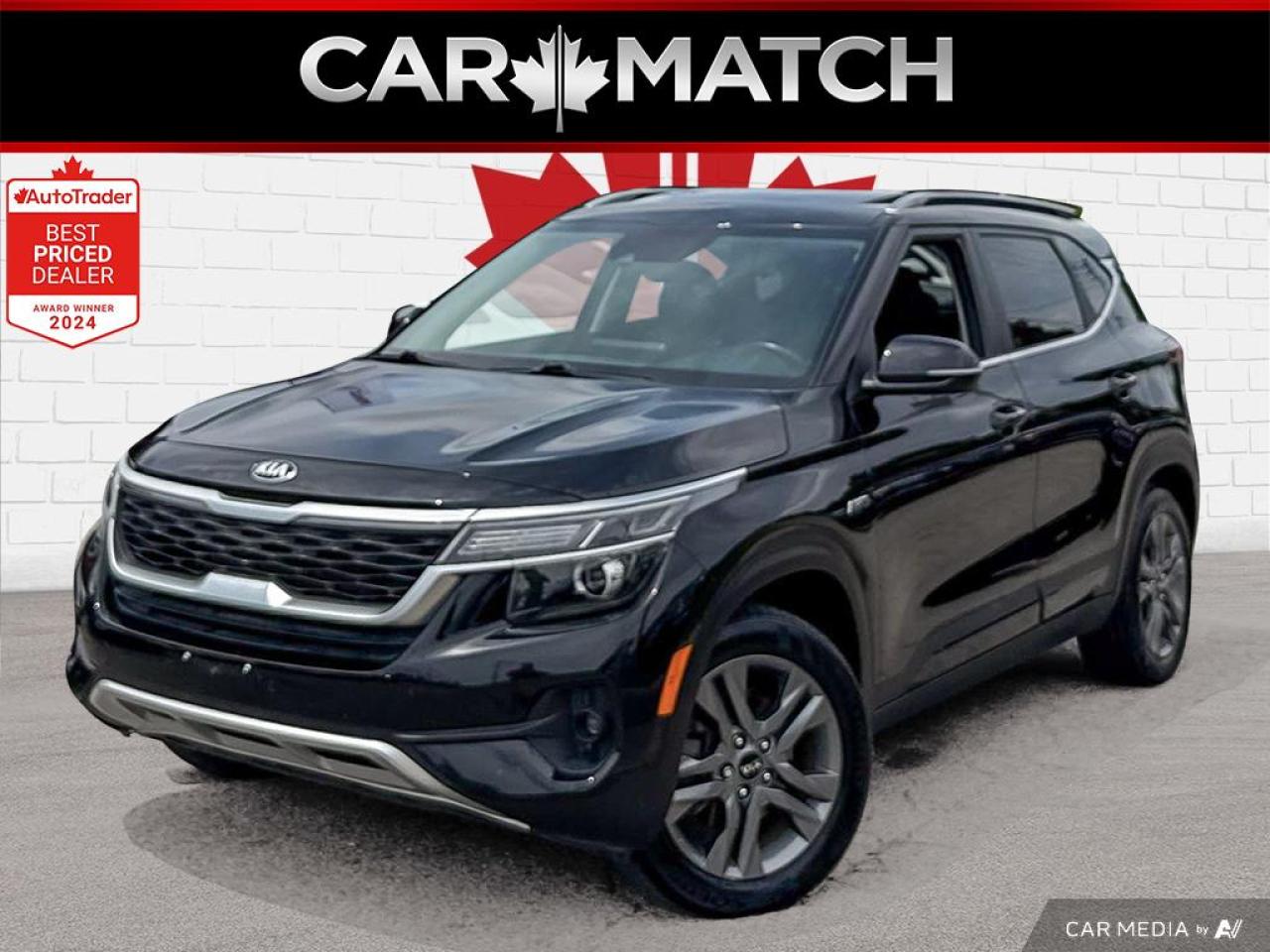 2021 Kia Seltos EX / NO ACCIDENTS / AWD / LEATHER / SUNROOF / AUTO