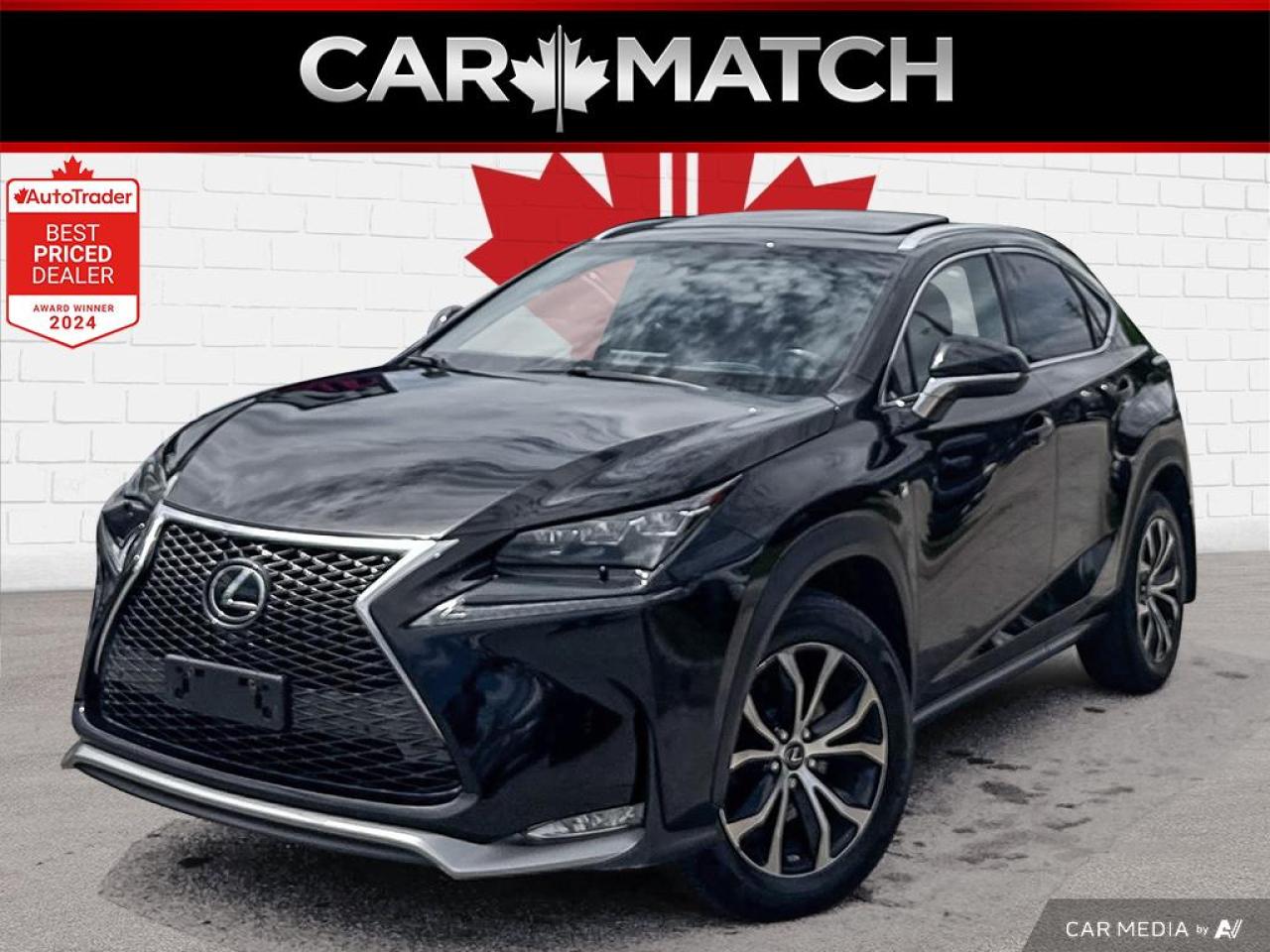 2016 Lexus NX 200t F SPORT / AWD / LEATHER / ROOF / NAV / HTD SEATS