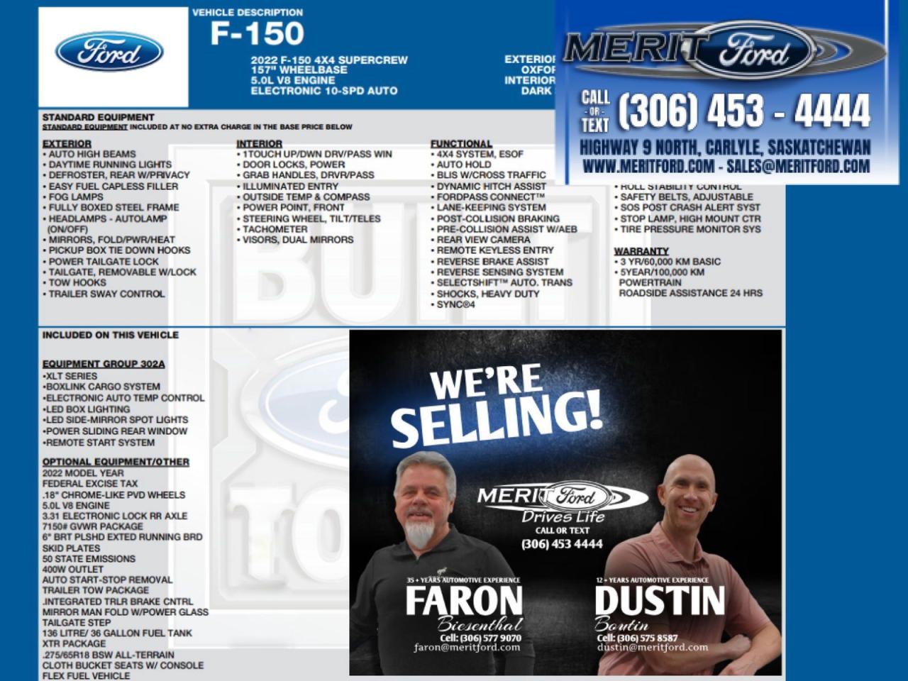 2022 Ford F-150 XLT - XTR, V8 (GAS), Remote Start+ Photo4