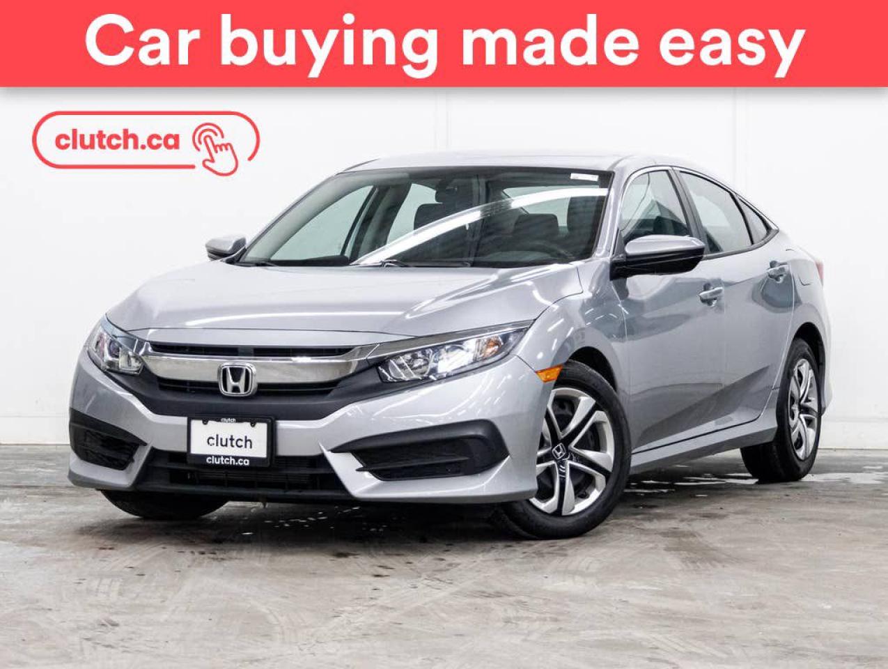Used 2018 Honda Civic LX w/ Apple CarPlay & Android Auto, Heated Front Seats, Rearview Cam for sale in Toronto, ON