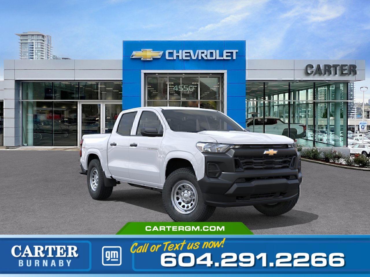 New 2025 Chevrolet Colorado 4WD WT | 310 HP TURBOMAX ENGINE/TRAILERING PACKAGE for sale in Burnaby, BC
