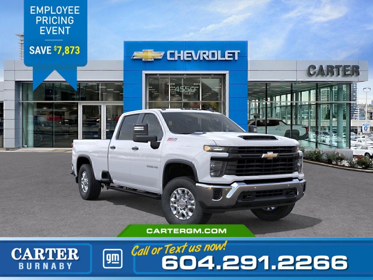 New 2025 Chevrolet Silverado 3500HD WORK TRUCK 4WD | SAVE $7,873!/6.6L Turbo-Diesel V8 for sale in Burnaby, BC