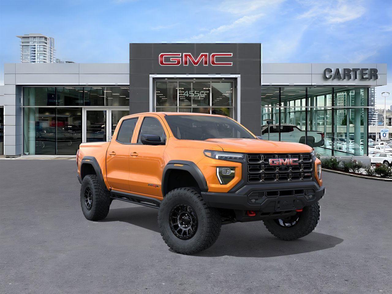 New 2025 GMC Canyon AT4 4WD | 310 HP TURBOMAX ENGINE/TRAILERING SYSTEM for sale in Burnaby, BC