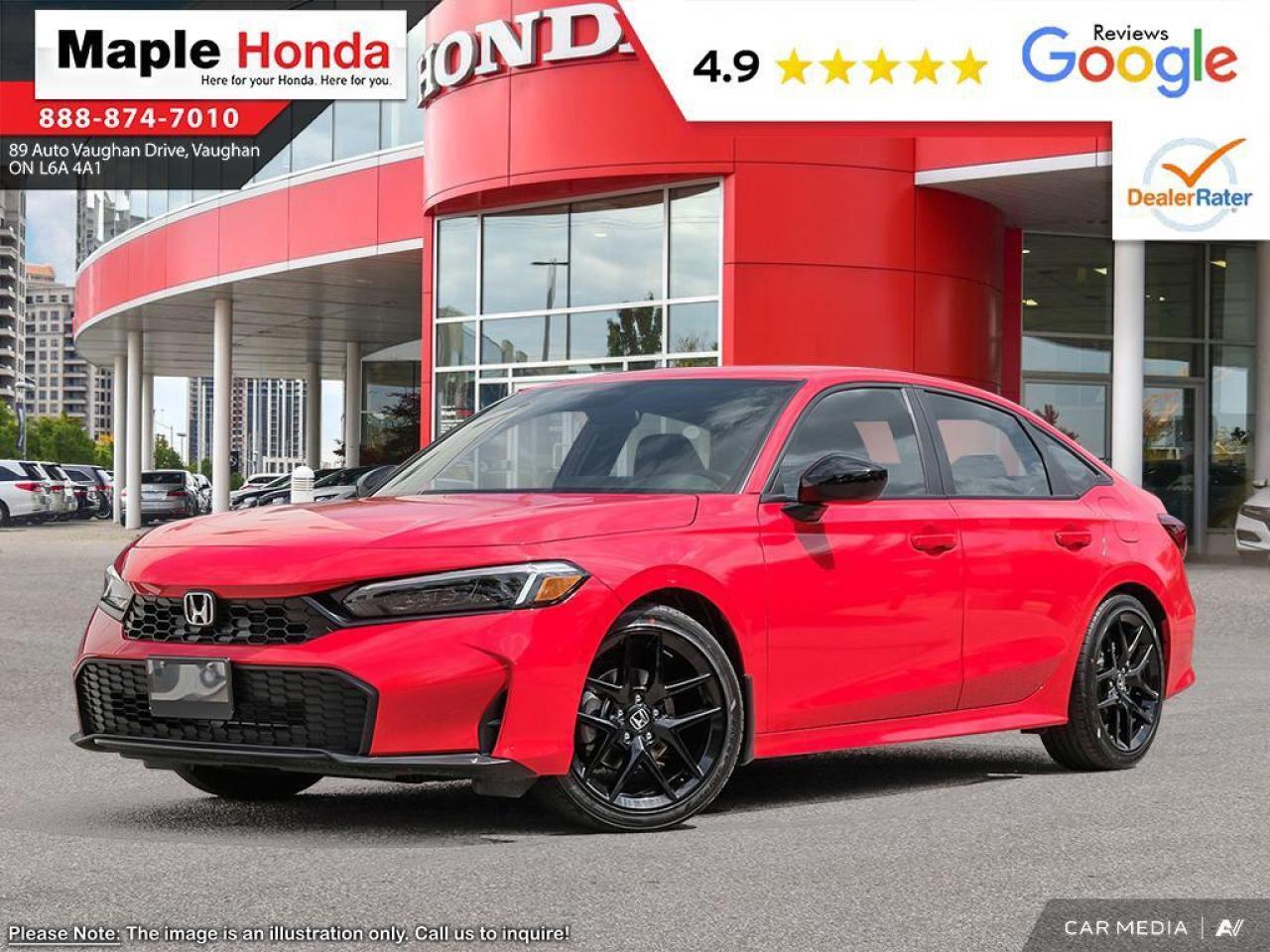 New 2026 Honda Civic Sedan CIVIC 4D SPORT CVT for sale in Vaughan, ON