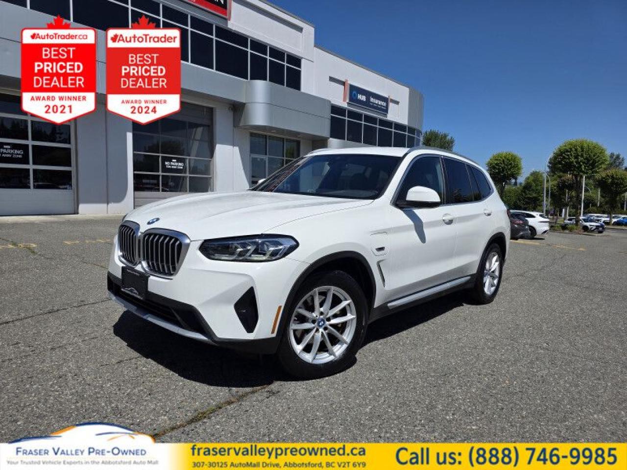 Used 2022 BMW X3 xDrive30e  - Hybrid -  Heated Seats - $169.04 /Wk for sale in Abbotsford, BC