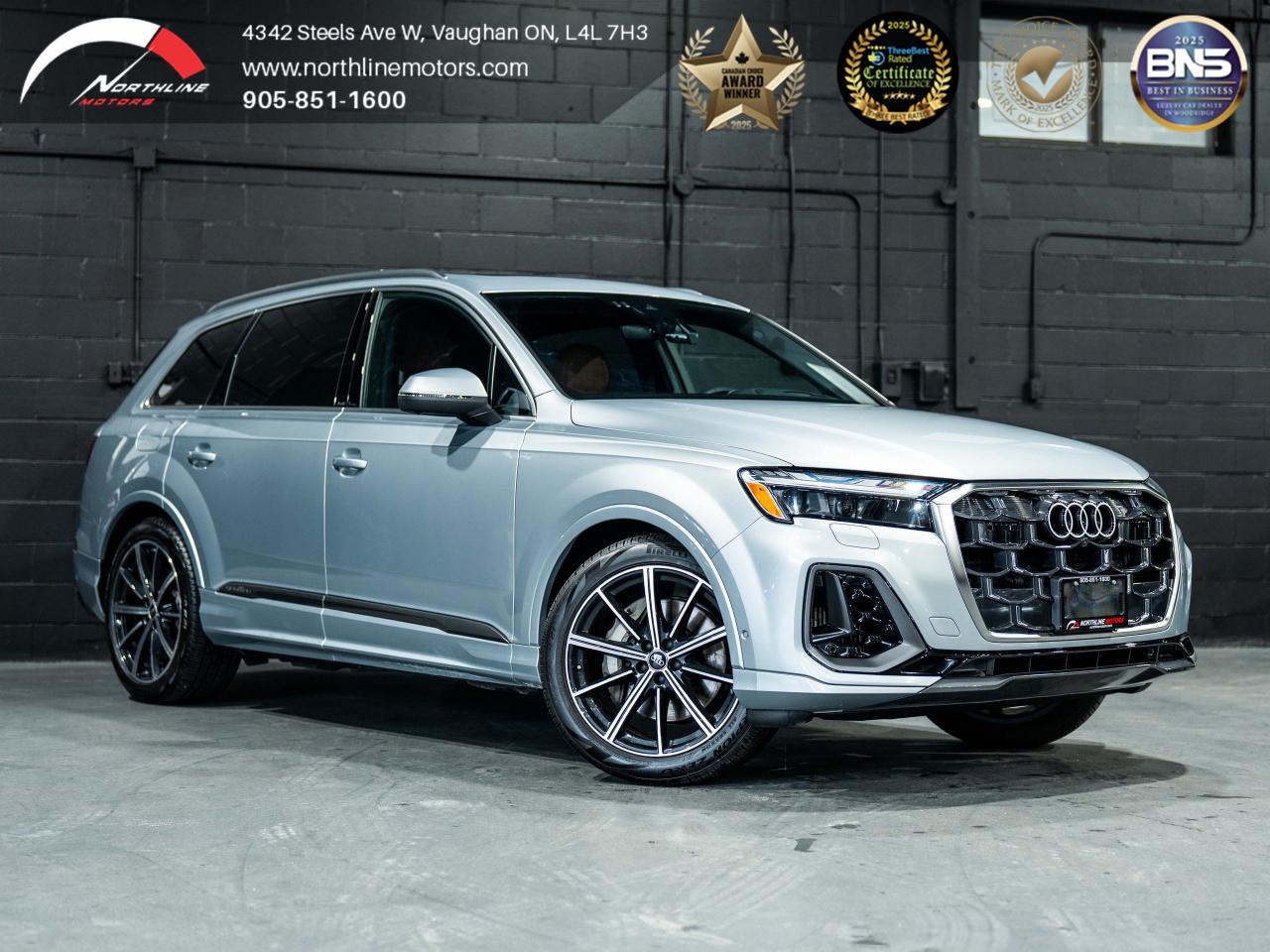 Used 2025 Audi Q7 Technik55/HUD/MASSAGE/360CAM/B&O/CLEAN CARFAX for sale in Vaughan, ON