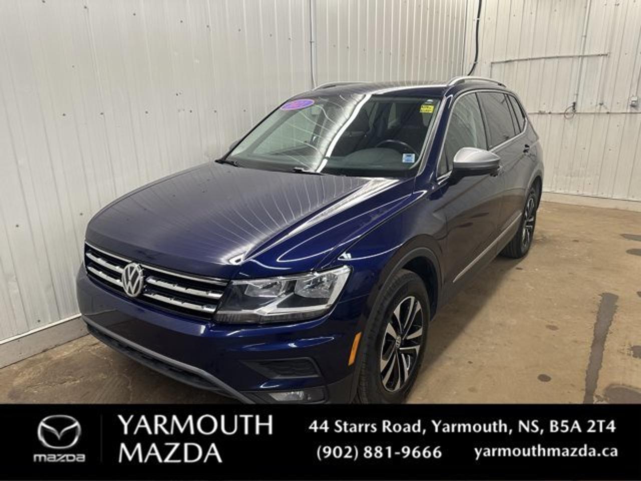 Panoramic  Sunroof, Navigation System, Heated Seats, Air Conditioning, Apple Android Car Play, Backup Cam, Touchscreen, Tinted Windows, Steering Wheel Controls, Rear Window Defroster. This Volkswagen Tiguan has a strong Intercooled Turbo Regular Unleaded I-4 2.0 L/121 engine powering this Automatic transmission.



*These Packages Will Make Your Volkswagen Tiguan United The Envy of Your Friends *

Rear Parking Sensor, Push to Start, Power Windows, Power Locks, Power Driver Seat, Forward Collision Assist, Fog Lights, Dual Climate Control, Cross Traffic Alert, Bluetooth, Blind Spot Detection, Aux/MP3 Line-in, Alloy Wheels, 17 Inch Wheels, Tilt Steering, Power Mirrors, Outside Temp Display, Heated Mirrors, Remote Keyless Entry, Compass.