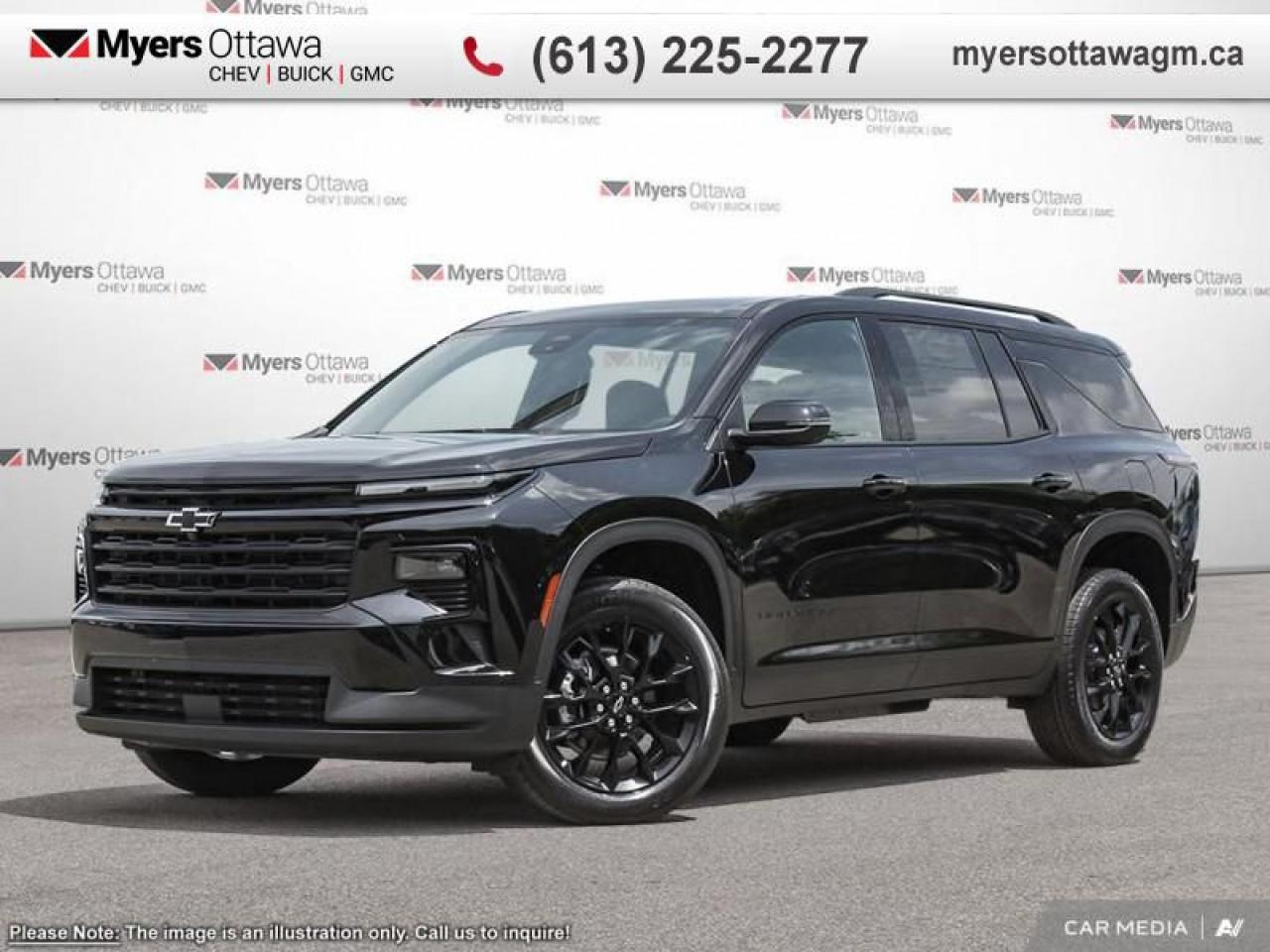 New 2025 Chevrolet Traverse LT  LT, AWD, MIDNIGHT EDITION!! RARE for sale in Ottawa, ON