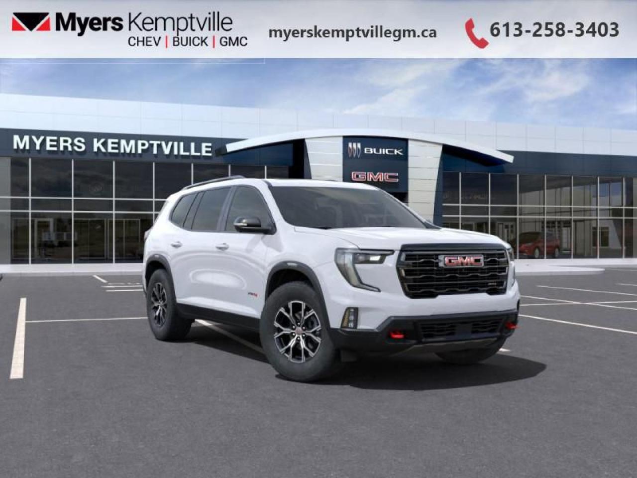 New 2025 GMC Acadia AT4  - Sunroof for sale in Kemptville, ON