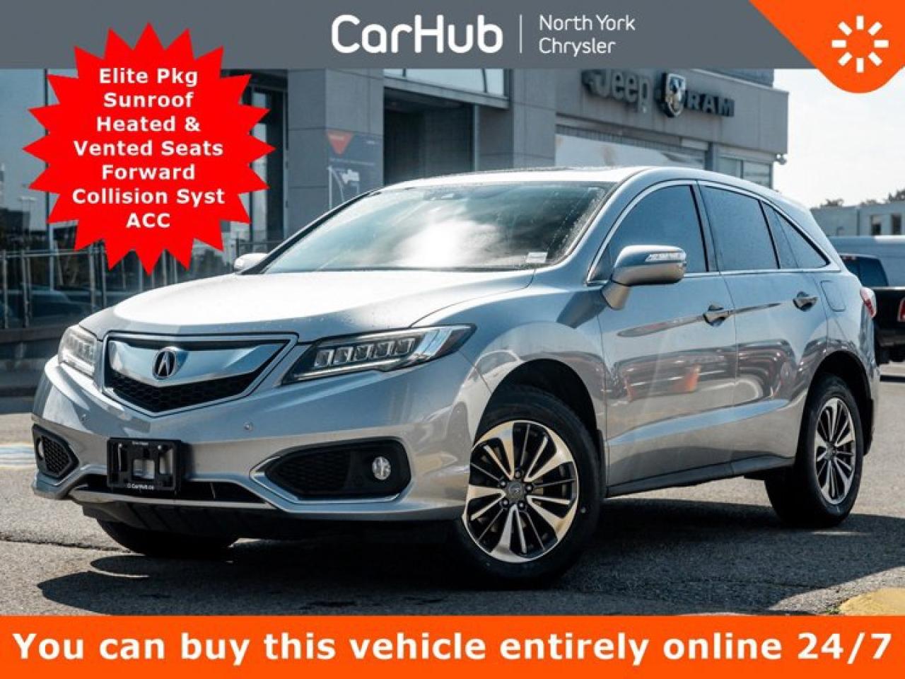 Used 2017 Acura RDX Elite Pkg AWD Sunroof Heated Vented Seats Forward Collision ACC for sale in Thornhill, ON