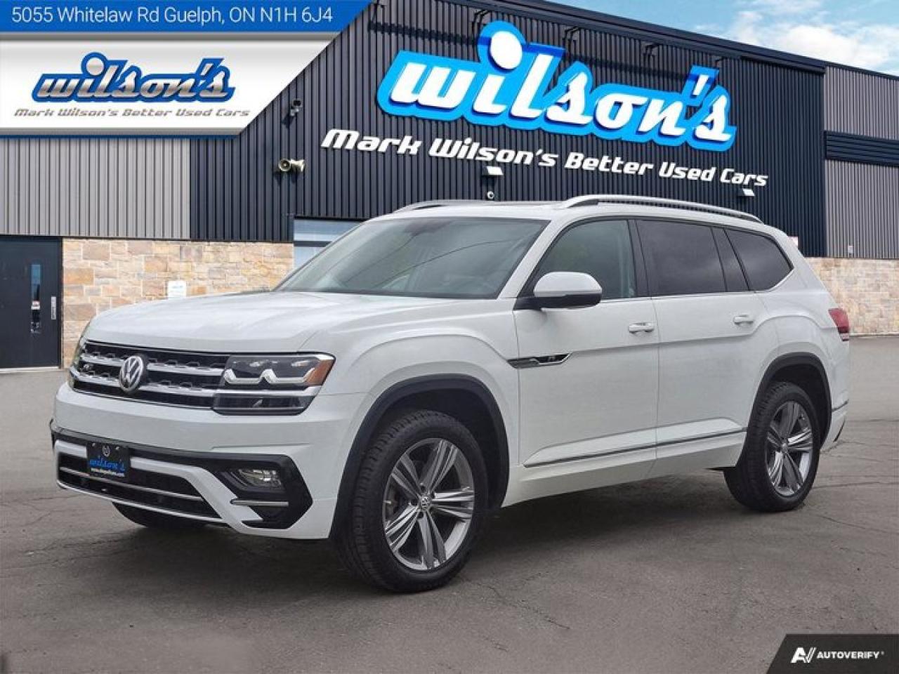 Used 2018 Volkswagen Atlas Highline 4Motion Rline | Leather | Panoroof | Adaptive Cruise | Heated + Cooled Seats | New Tires | for sale in Guelph, ON