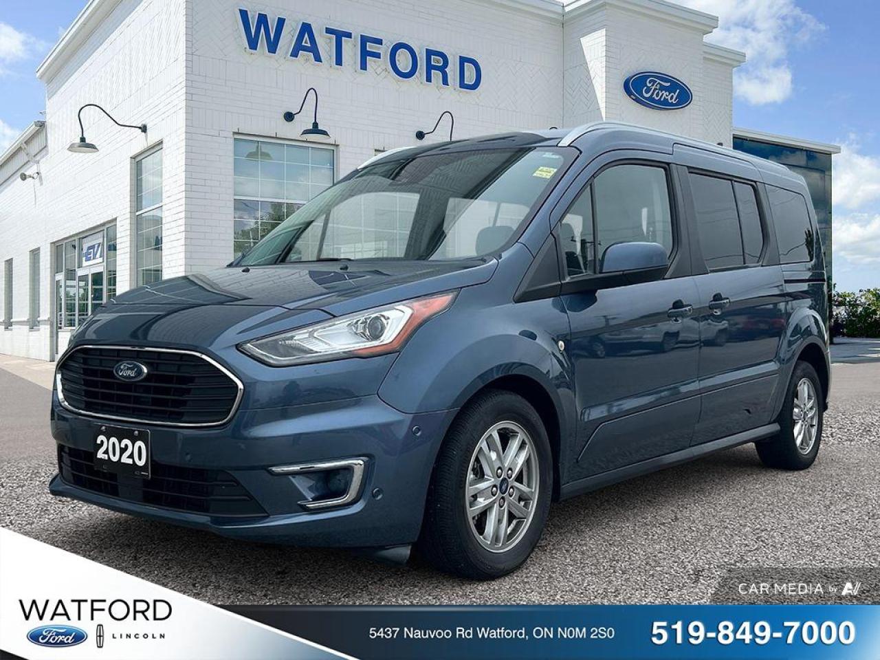 Used 2020 Ford Transit Connect Wagon Titanium w/Dual Sliding Doors for sale in Watford, ON