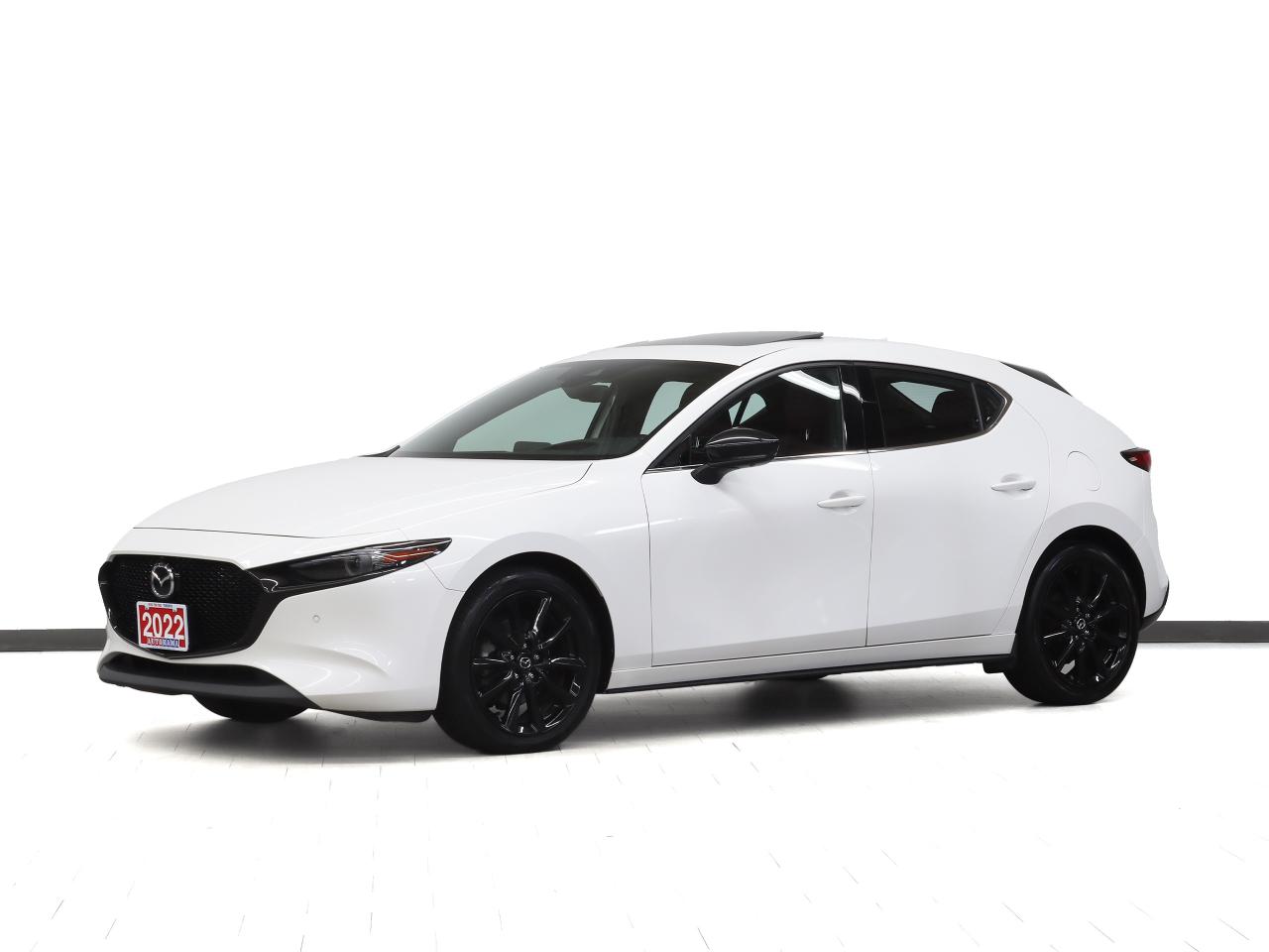 2022 Mazda MAZDA3 SPORT GT TURBO | AWD | Nav | Red Leather | Sunroof