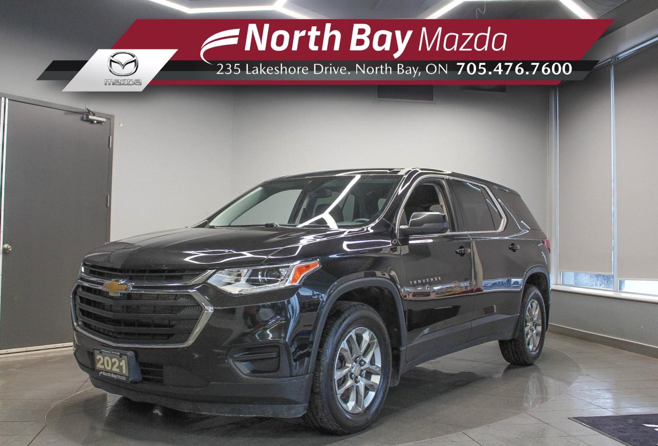 Used 2021 Chevrolet Traverse CLOTH UPHOLSTERY - APPLE CARPLAY AND ANDROID AUTO - CLEAN CARFAX! for sale in North Bay, ON