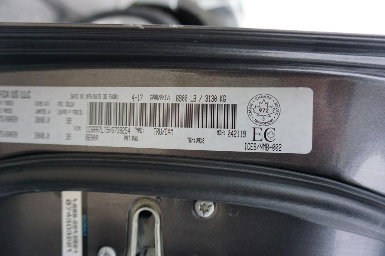 2017 RAM 1500 V8 HEMI SLT-BIG HORN CREW 4WD CERTIFIED CAMERA BLUETOOTH CRUISE ALLOYS - Photo #36