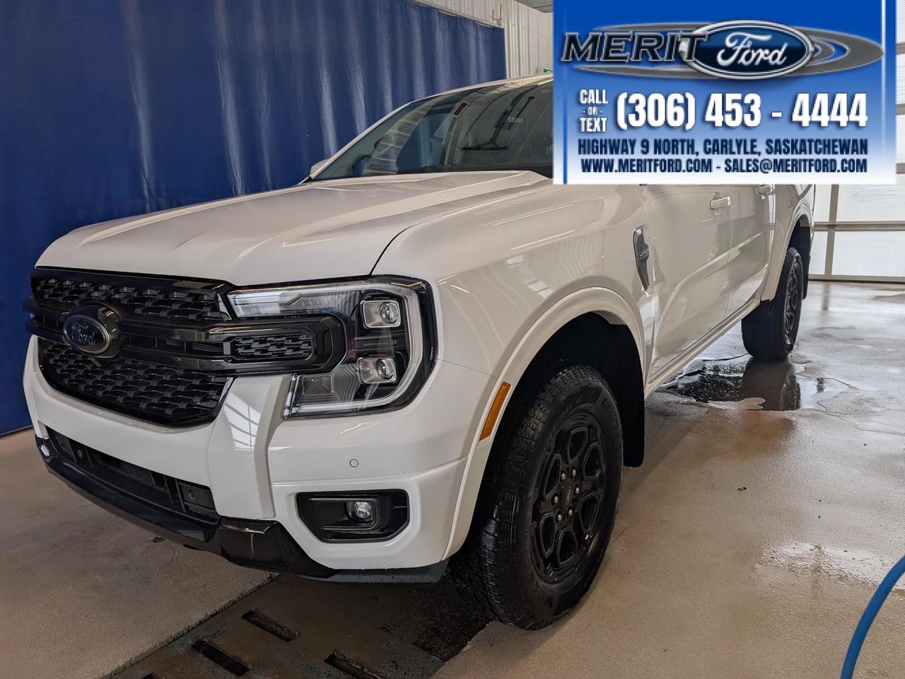 <p>Looking for a pickup thats ready for anything? Feast your eyes on the brand-new 2025 Ford Ranger LARIAT, now available at Merit Ford Sales Ltd. This rugged yet refined truck, painted in a crisp Oxford White, is equipped to handle both your daily commute and your weekend adventures. With its powerful 4-wheel drive and automatic transmission, youll experience confident handling in any condition. The LARIAT trim offers a premium feel with its Ebony interior and a host of features designed for comfort, convenience, and safety.</p><p>&nbsp;</p><p>This Ranger isnt just about brawn; its packed with smart technology. From the moment you step inside, youll appreciate the thoughtful design and advanced features that make every drive a pleasure. Whether youre navigating city streets or exploring off-road trails, the 2025 Ford Ranger LARIAT is built to impress.</p><p>&nbsp;</p><p>Here are five features that will make you want to get behind the wheel:</p><p><br /><br /></p><ul><ul><li><strong>Heated Leather Steering Wheel:</strong> Embrace warmth and comfort on those chilly Canadian mornings.</li></ul></ul><p>&nbsp;</p><ul><ul><li><strong>Adaptive Cruise Control:</strong> Enjoy a more relaxed and safer driving experience on the highway.</li></ul></ul><p>&nbsp;</p><ul><ul><li><strong>BLIS with Trailer Tow Coverage:</strong> Stay aware of your surroundings with blind-spot monitoring, even when towing.</li></ul></ul><p>&nbsp;</p><ul><ul><li><strong>Aerial View Camera System:</strong> Maneuver with confidence in tight spaces with a birds-eye view.</li></ul></ul><p>&nbsp;</p><ul><ul><li><strong>Voice Activated Dual Zone Front Automatic Air Conditioning:</strong> Stay comfortable with personalized climate control.</li></ul></ul><p><br /><br /></p><p><strong><em>Powered by AutoIntelligence&trade;</em></strong><br />Vehicle information has been generated using artificial intelligence and is provided for informational purposes only. While efforts are made to ensure accuracy, please confirm all details directly with the dealer.</p><p>&nbsp;</p>