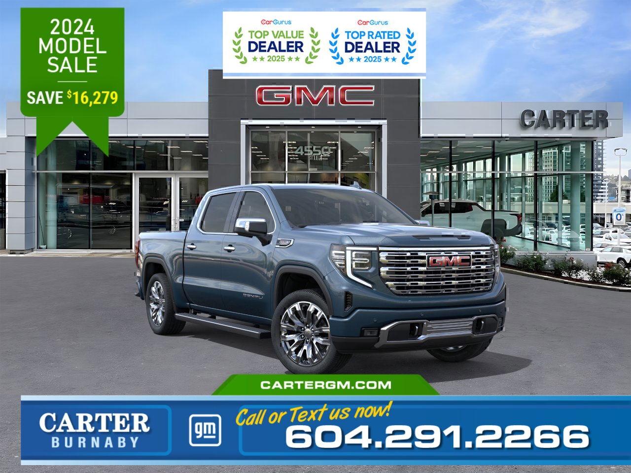 New 2024 GMC Sierra 1500 DENALI 4WD | PREMIUM SUSPENSION/TRAILERING PACKAGE for sale in Burnaby, BC